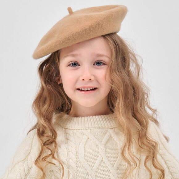 4812 Mommy And Me Matching Beret Hats Wool French Cap